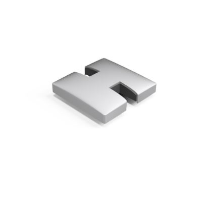 GUARDIAN OF THE UNIVERSE midpost endcap open 58x58mm, aluminum RAL struct.