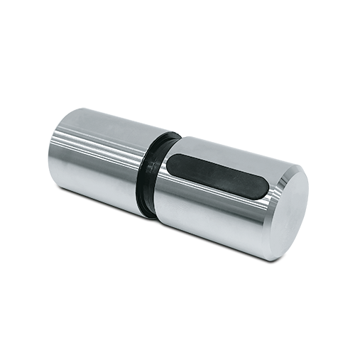 SunView door handle Ø35mm 1-side 3-lanes glass 8-12mm (incl. glass rubber), AISI 304 satined