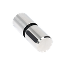 SunView door handle Ø35mm 1-side 4-lanes glass 8-12mm (incl. glass rubber), AISI 304 satined