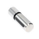 SunView door handle Ø35mm 1-side 5-lanes glass 8-12mm (incl. glass rubber), AISI 304 satined