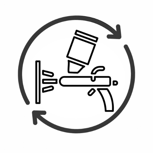 Set-up costs for powdercoating