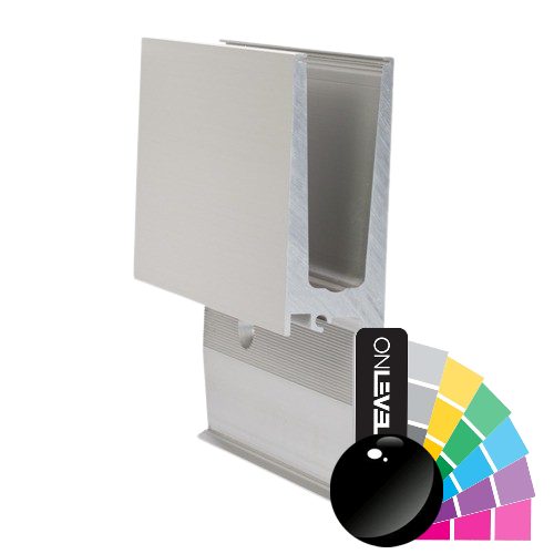 TL-3011 Glasprofil L=5000mm Aluminium RAL glänzend