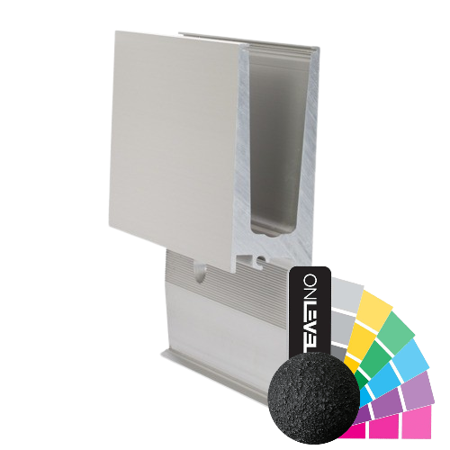 TL-3011 Glass profile  L=5000mm aluminum RAL (struct.)