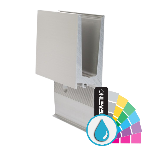 TL-3011 Glass profile  L=5000mm aluminum ARMOR RAL