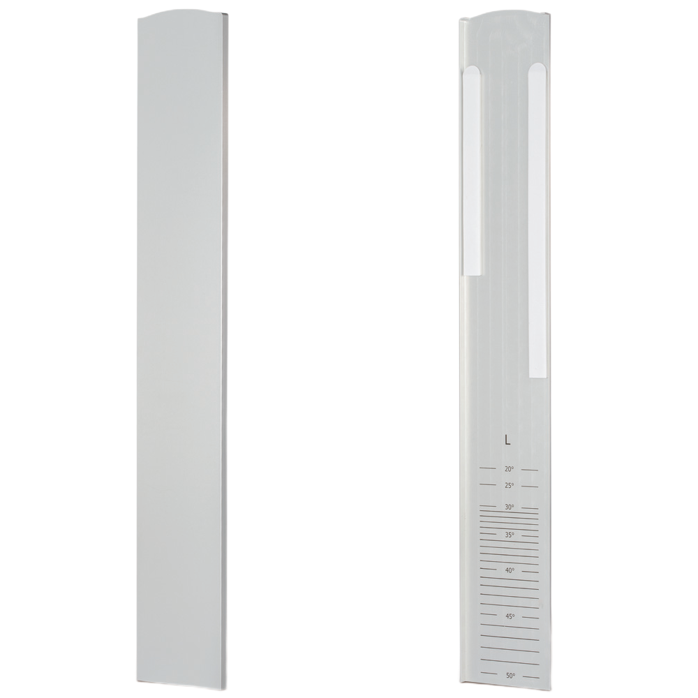 TL-3011 Endcap left half height covercap for stairway aluminum mill finish