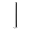 GUARDIAN OF THE UNIVERSE midpost top handrail 58x58mm H=1100mm glass 10.76mm, alum. natural anodized
