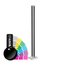 GUARDIAN OF THE UNIVERSE cornerpost top closed 58x58mm H=1100mm glass 10.76mm, alum. RAL shiny