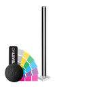 GUARDIAN OF THE UNIVERSE cornerpost top open 58x58mm H=1100mm glass 10.76mm, aluminum RAL struct.