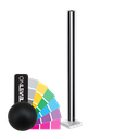 GUARDIAN OF THE UNIVERSE cornerpost top handrail 58x58mm H=1100mm glass 10.76mm, aluminum RAL matt