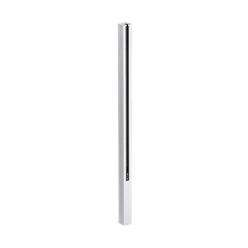 GUARDIAN OF THE UNIVERSE endpost side open 58x65mm H=1400mm glass 10.76mm, alum. natural anodized