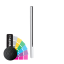 GUARDIAN OF THE UNIVERSE endpost side handrail 58x65mm H=1400mm glass 10.76mm, aluminum RAL struct.