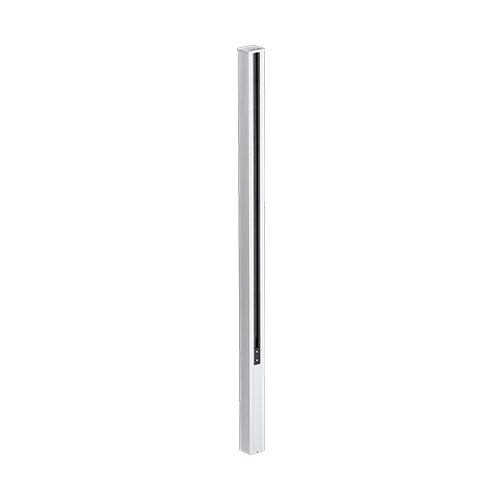 GUARDIAN OF THE UNIVERSE midpost side closed 58x65mm H=1400mm glass 10.76mm, alum. natural anodized