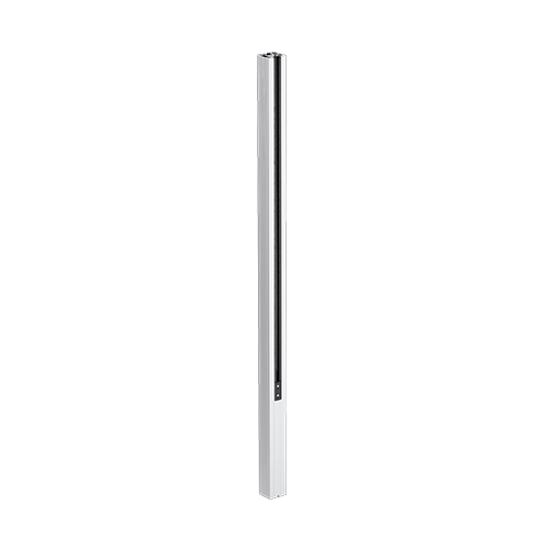 GUARDIAN OF THE UNIVERSE midpost side handrail 58x65mm H=1400mm glass 10.76mm, alum. natural anodized