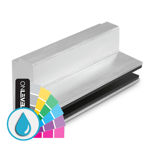 AIRFORCE L=1400mm for glass 17.52/21.52mm, aluminum ARMOR RAL