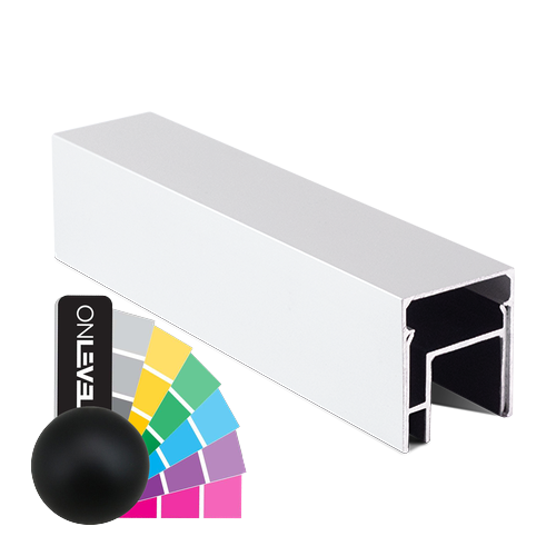 LAZORTRACK 42x48mm L=5000mm aluminum RAL struct.