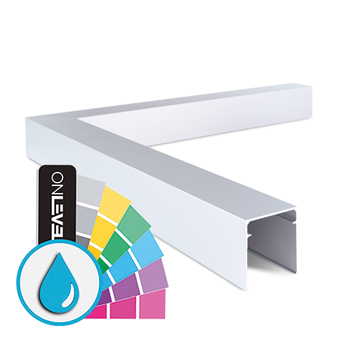 LAZORTRACK inside corner 90° 42x48mm, aluminum ARMOR RAL