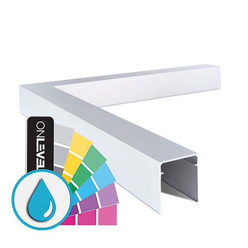 LAZORTRACK outside corner 90° 42x48mm, aluminum ARMOR RAL