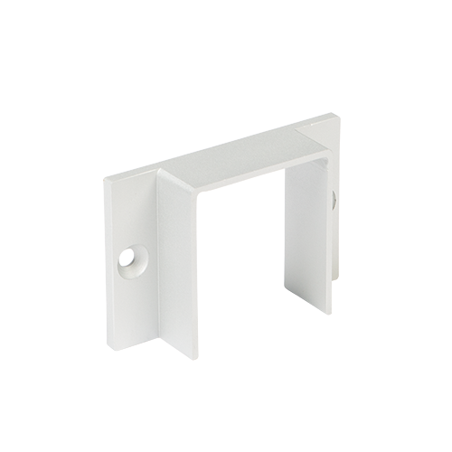 LAZORTRACK wall connector 42x48mm, alum. natural anodized