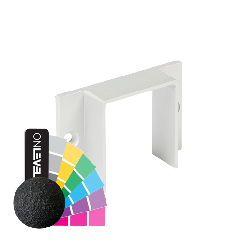 LAZORTRACK wall connector 42x48mm, aluminum RAL struct.