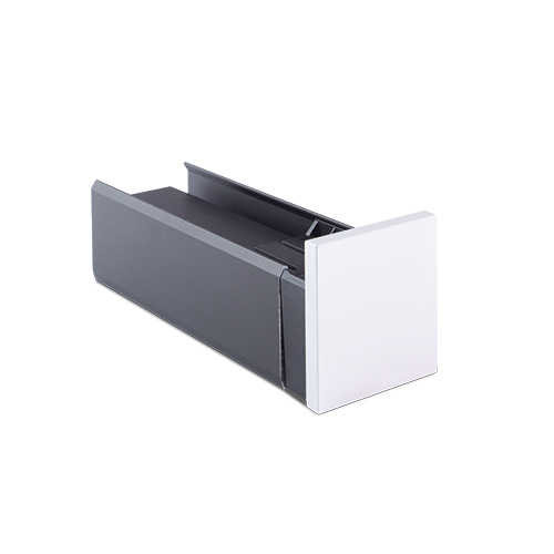 LAZORTRACK endcap right 42x48mm, alum. natural anodized