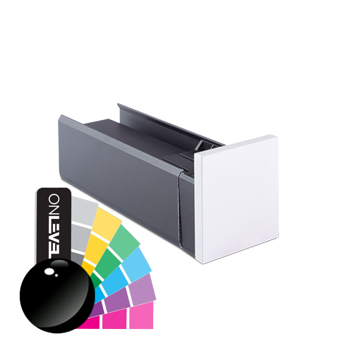 LAZORTRACK endcap right 42x48mm, alum. RAL shiny