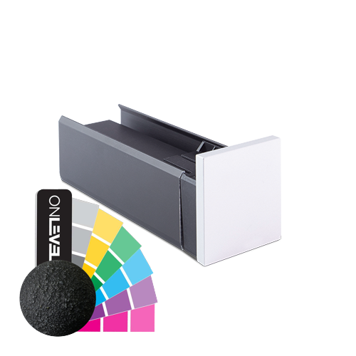 LAZORTRACK endcap right 42x48mm, aluminum RAL struct.