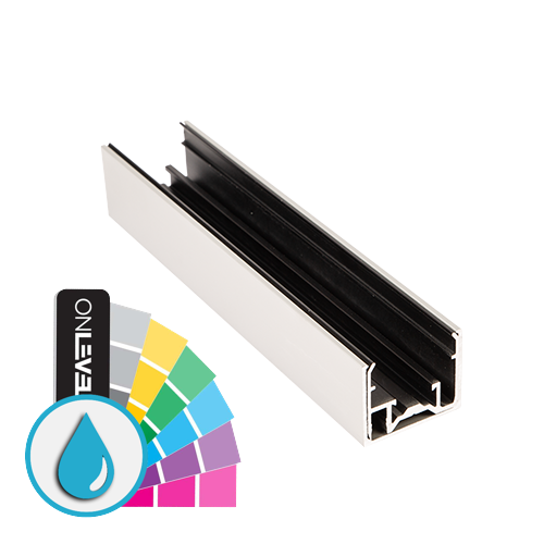 LAZORTRACK wall handrail set 42x34mm L=2.5mtr, aluminum ARMOR RAL