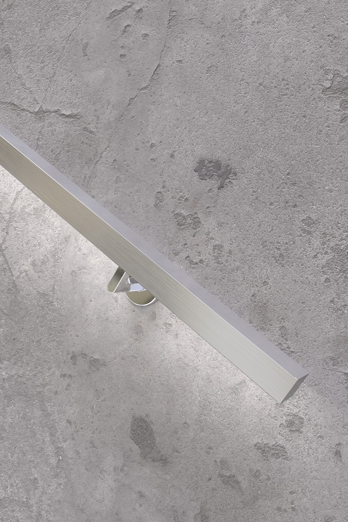 LAZORTRACK wall handrail set 42x34mm L=5mtr, aluminum RAL struct.