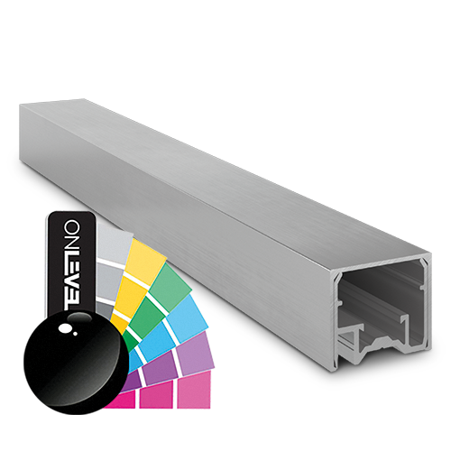 LAZORTRACK wall handrail 42x34mm L=2500mm, alum. RAL shiny
