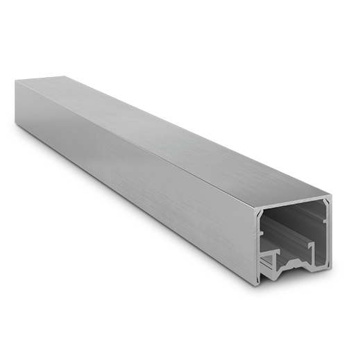 LAZORTRACK wall handrail 42x34mm L=5000mm, aluminum mill finish