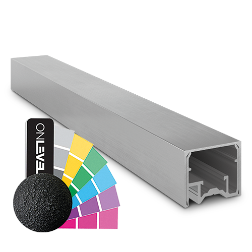 LAZORTRACK wall handrail 42x34mm L=5000mm, aluminum RAL struct.