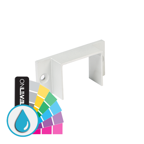 LAZORTRACK wall handrail 42x34mm wall bracket, aluminum ARMOR RAL