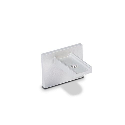 LAZORTRACK wall handrail 42x34mm Endcap, alum. natural anodized