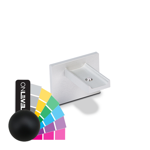 LAZORTRACK wall handrail 42x34mm Endcap, aluminum RAL matt