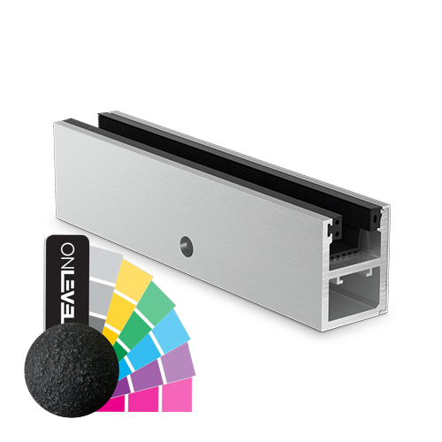 KAZIWALL side profile glass 16.76/17.52mm L=2500mm, aluminum RAL structure