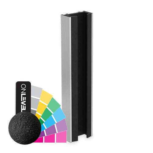 KAZIWALL wall profile glass 20.76/21.52mm L=3000mm, aluminum RAL matt