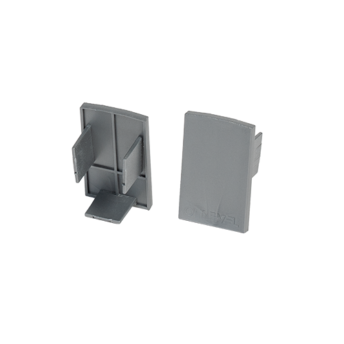 STARTRACK endcap, glass thickness 8mm plastic grey