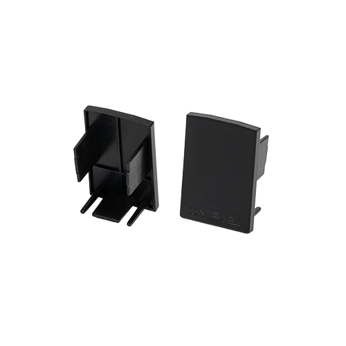 STARTRACK endcap, glass thickness 10mm plastic black (discontinued product until 30/06/2026 or while stocks last)