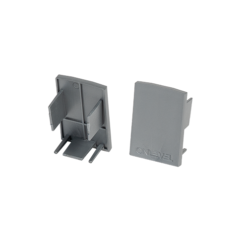 STARTRACK endcap, glass thickness 10mm plastic grey