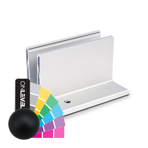 TL-3080 Glass profile L=5000mm aluminum RAL mat