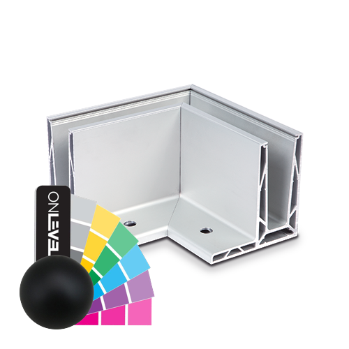 TL-3080 Outside corner 90° aluminum RAL mat