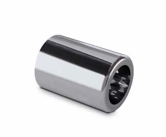 Wall connector for tube Ø19mm, brass chrome plated