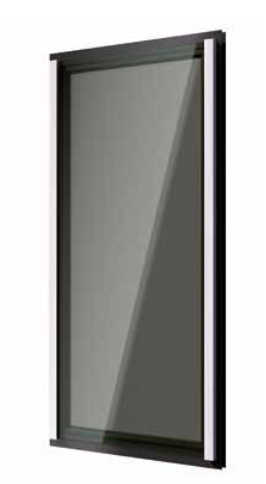 Skyforce-Side Sound Shield set incl. glass rubbers for glass xxxxmm height xxxxmm, aluminum RAL matt