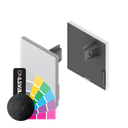 INFINITYSLIDE 69kg endcap 1xL/1xR width 50mm, aluminum RAL struct.