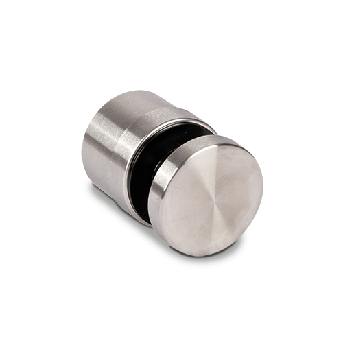 Glass adapter Ø50mm adjustable t=50-60mm glass thickness 16.76-21.52mm, AISI 316 satined (GLASS IS ADJUSTABLE WHEN ASSEMBLED)