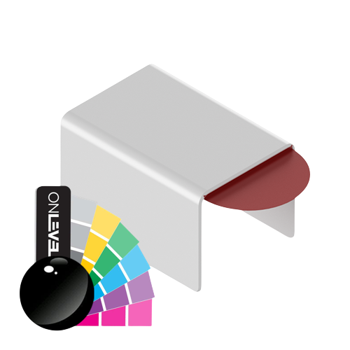 Connection cover U-profile 26x20x2mm, aluminum RAL shiny