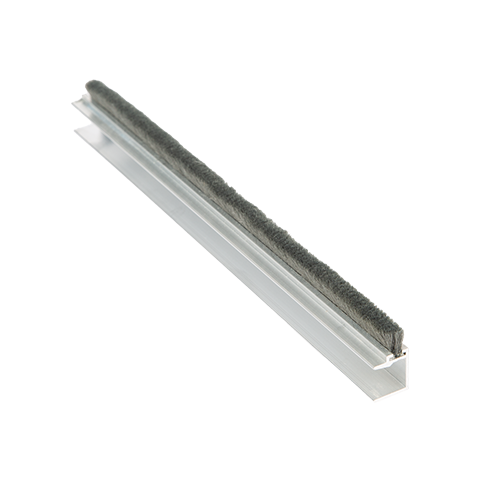SunView brush seal profile for glass 10mm L=2800mm, aluminum natural anodized