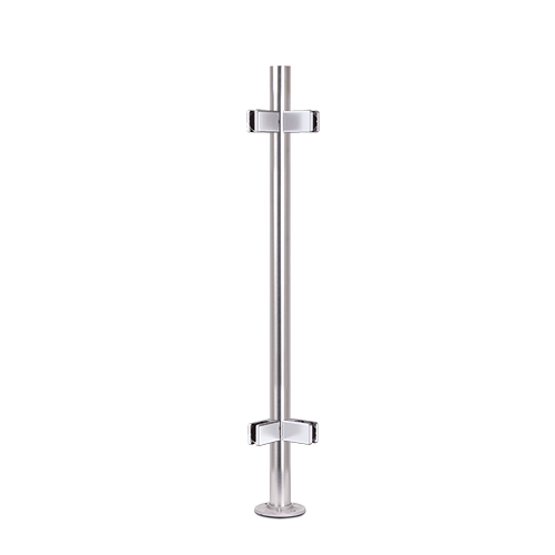 EMPIRE STATE POST Top Ø42.4x2mm H=990mm cornerpost 90° outside KRONOS square, AISI 316 satined