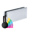 SWINGER self-closing pivot hinge set glass 8-13mm max. door weight 100kg for indoor use, AISI 304 RAL structure