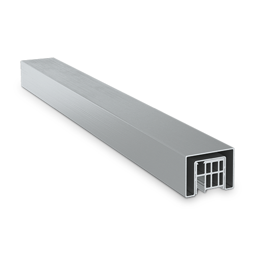 LAZORTRACK Glass handrail 40x30x1mm L=5mtr, AISI 304 satined